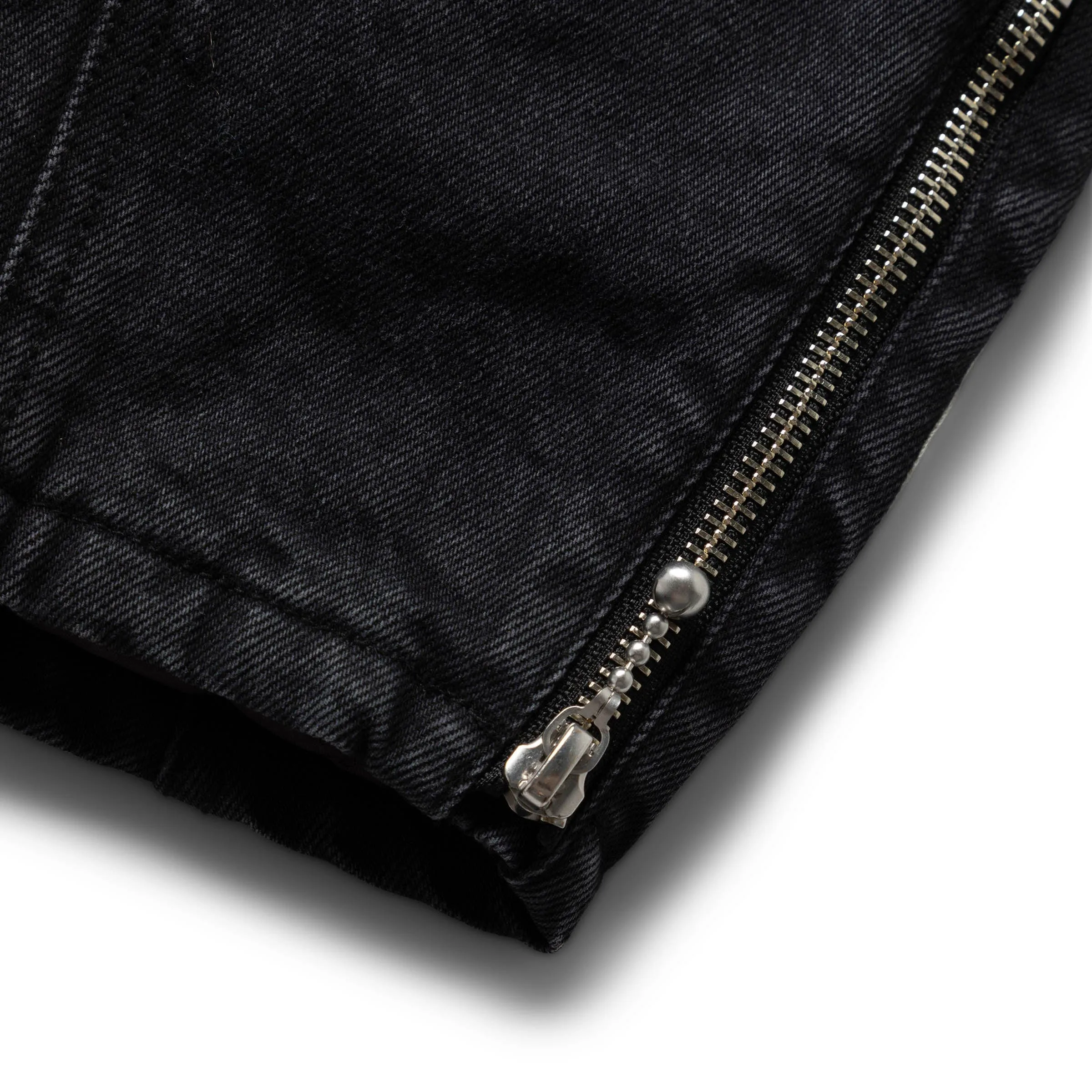 14OZ BLACK DENIM MOTOCROSS JACKET (BONE)