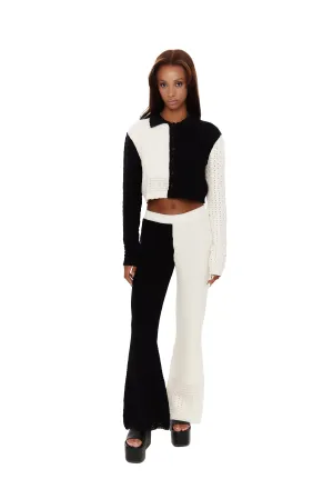 2 Tone Crochet Knit Trousers