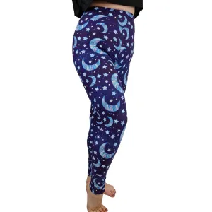 24/7 Full Length Leggings – Crescent Moon Pattern