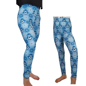 24/7 Full Length Leggings – Knitted Penguins Christmas Design