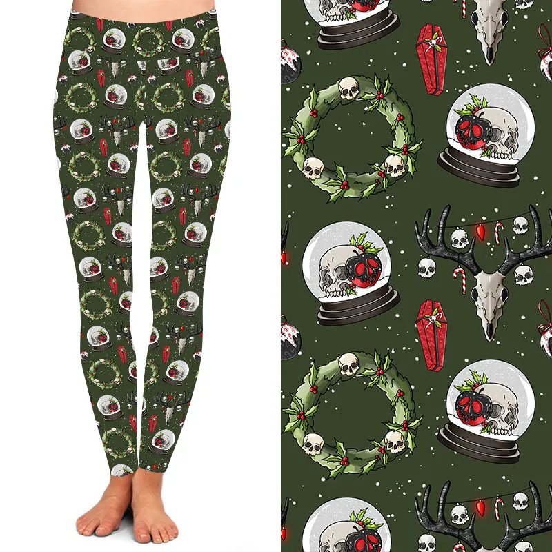 24/7 Full Length Leggings – Skully Christmas