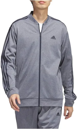 adidas Men's Three Stripe Tricot Full-Zip Jacket