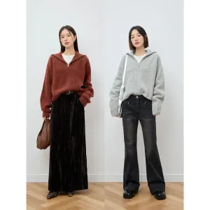 Alpaca Wool Blend Knit Sweater