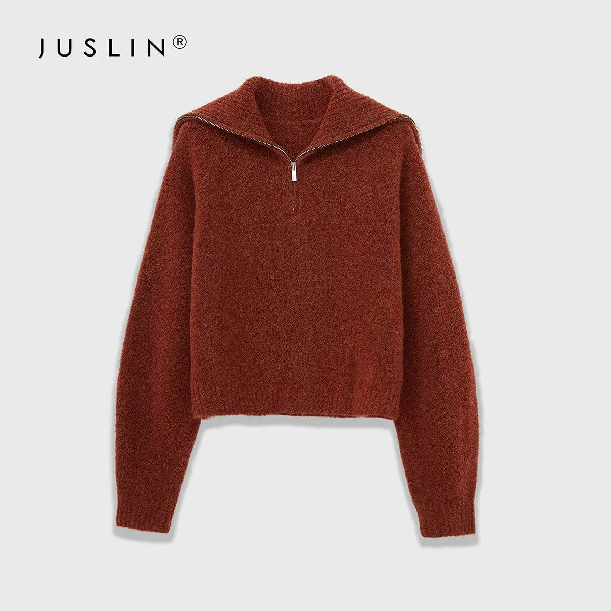 Alpaca Wool Blend Knit Sweater