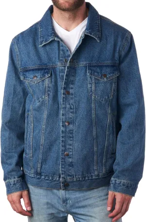 Alpine Swiss Derek Mens Classic Denim Trucker Jacket