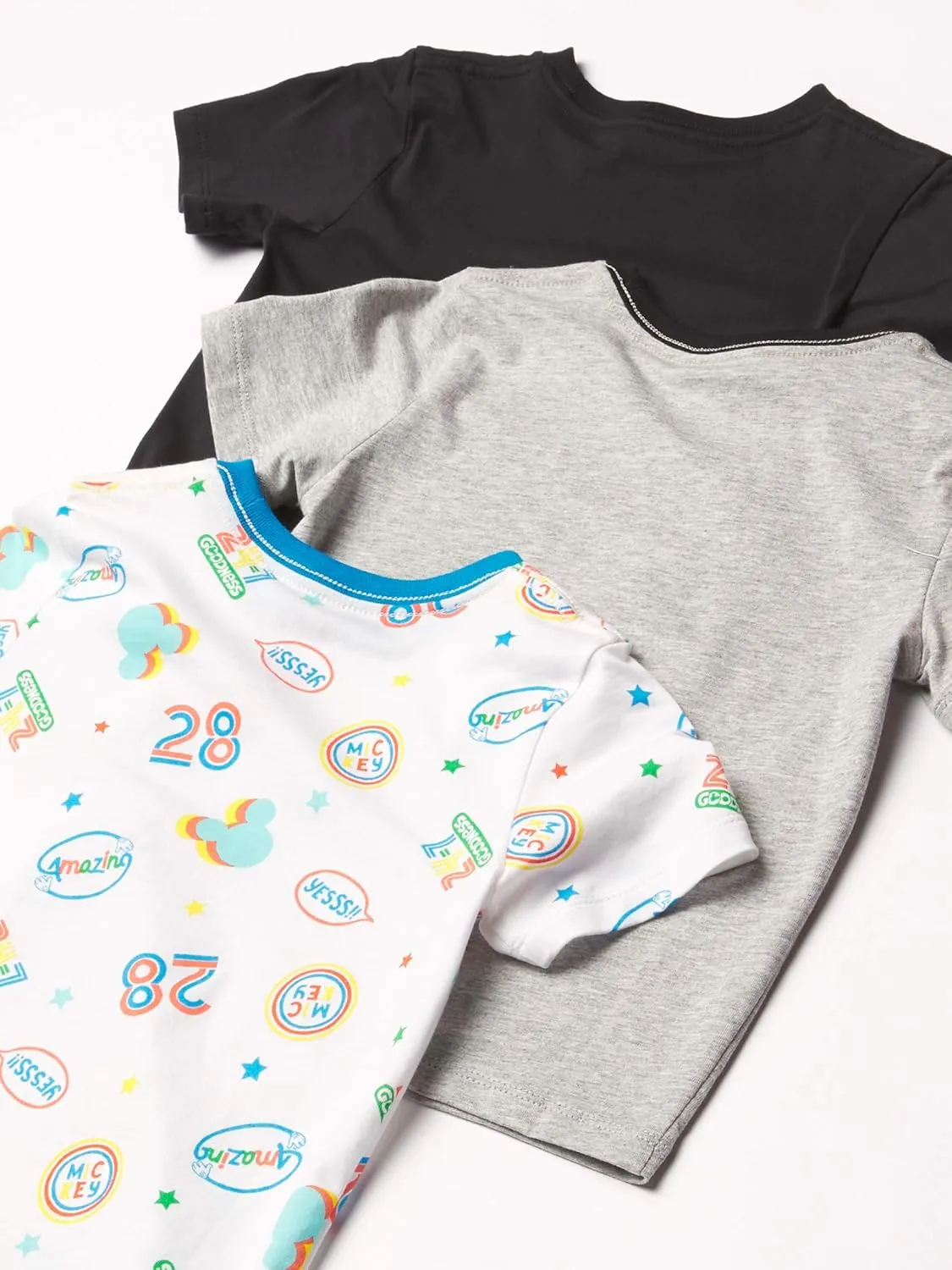 Amazon Essentials Disney | Marvel | Star Wars Boys and Toddlers' Short-Sleeve T-Shirts (Previously Spotted Zebra), Multipacks