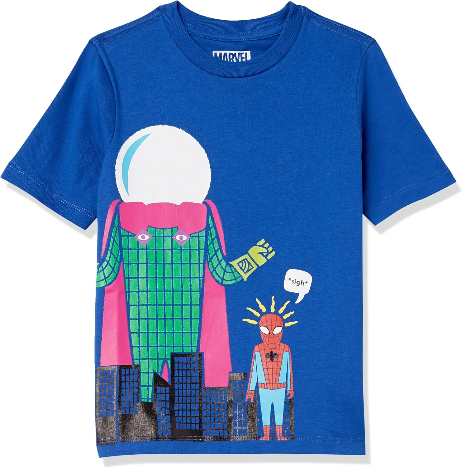 Amazon Essentials Disney | Marvel | Star Wars Boys and Toddlers' Short-Sleeve T-Shirts (Previously Spotted Zebra), Multipacks