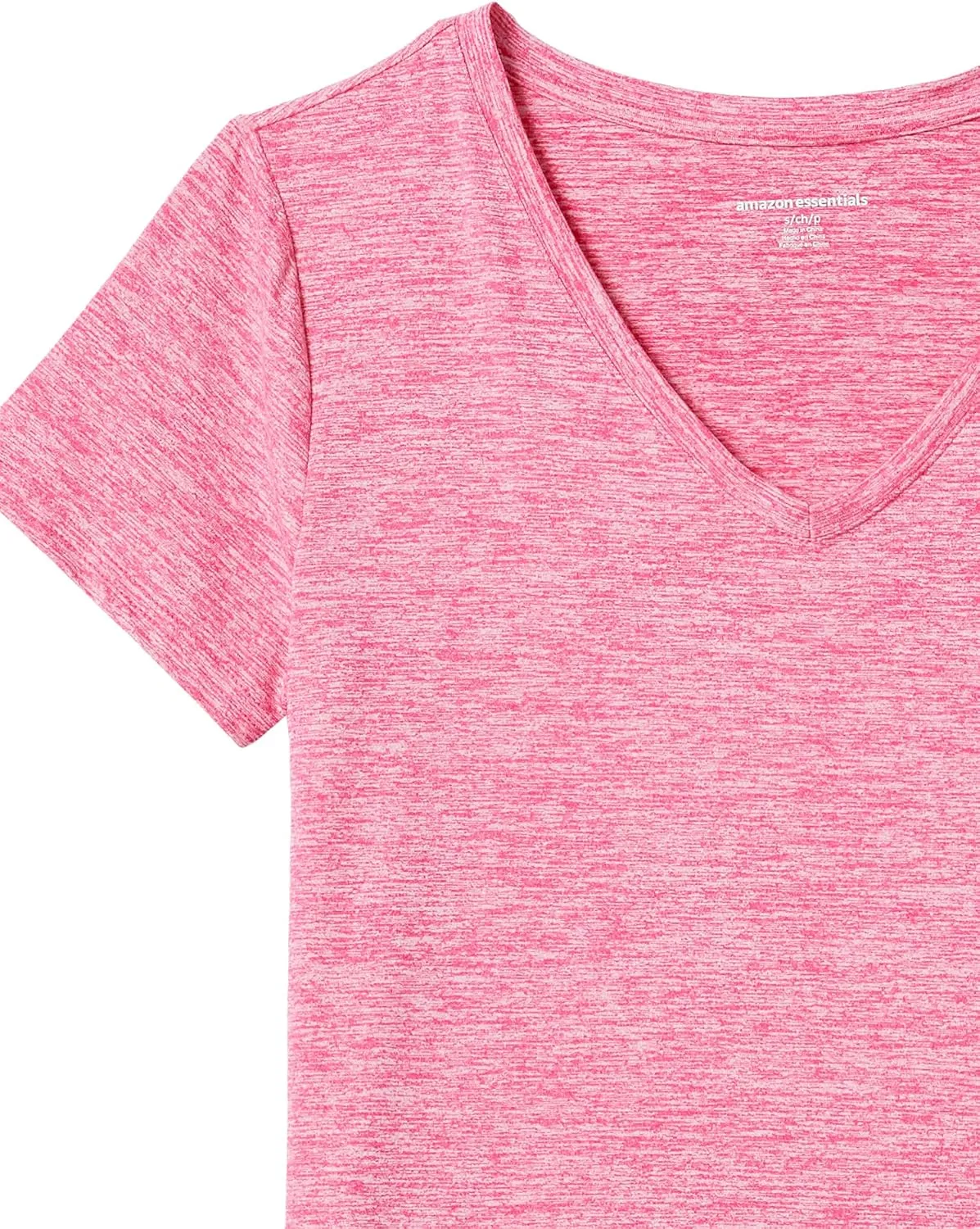 Amazon Essentials Women's Active Quick Dry Tech Stretch Short-Sleeve V-Neck T-Shirt (Available in Plus Size), Pack of 2