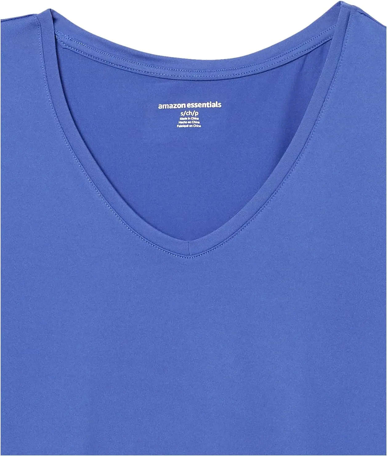 Amazon Essentials Women's Active Quick Dry Tech Stretch Short-Sleeve V-Neck T-Shirt (Available in Plus Size), Pack of 2