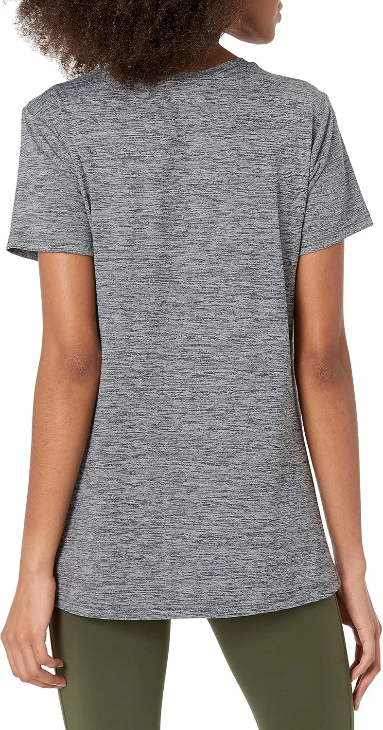 Amazon Essentials Women's Tech Stretch Short-Sleeve V-Neck T-Shirt - Discontinued Colors, Multipacks