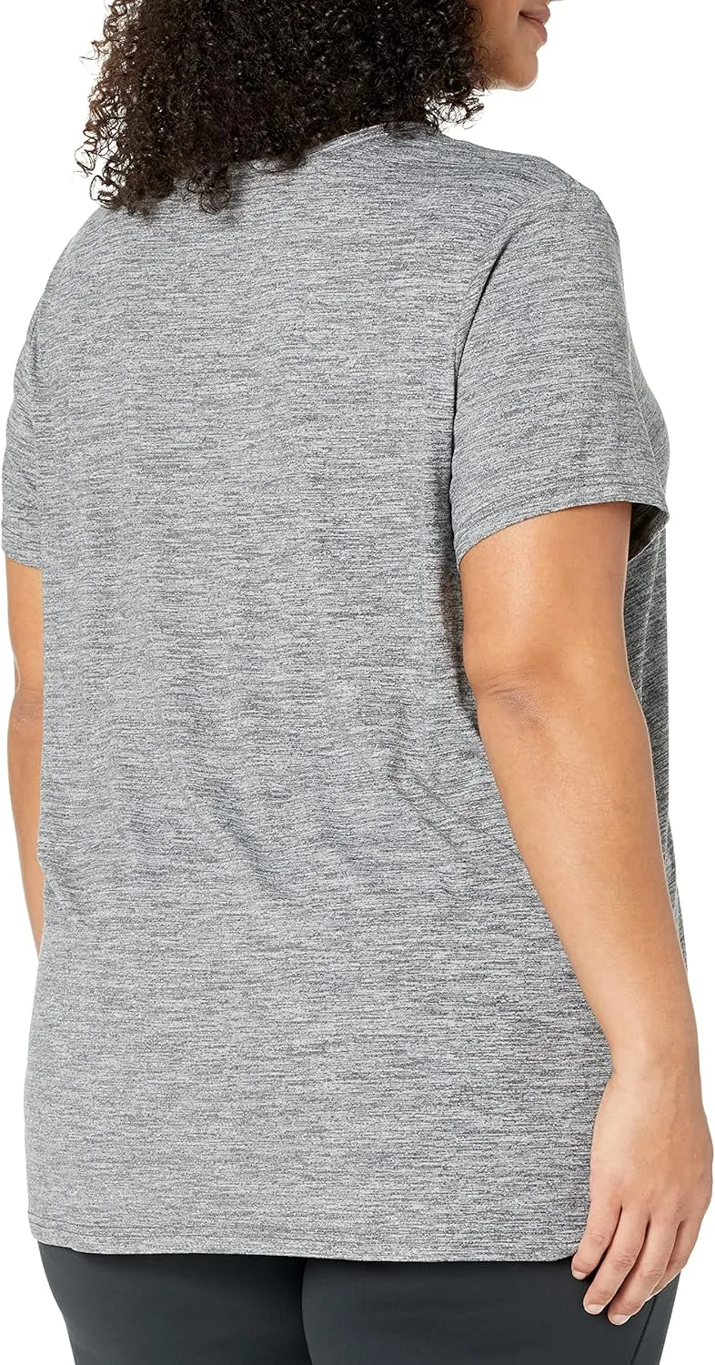 Amazon Essentials Women's Tech Stretch Short-Sleeve V-Neck T-Shirt - Discontinued Colors, Multipacks