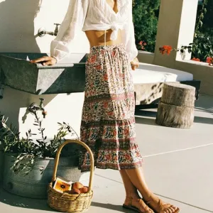 Arlo Girl Bohemian Maxi Skirt