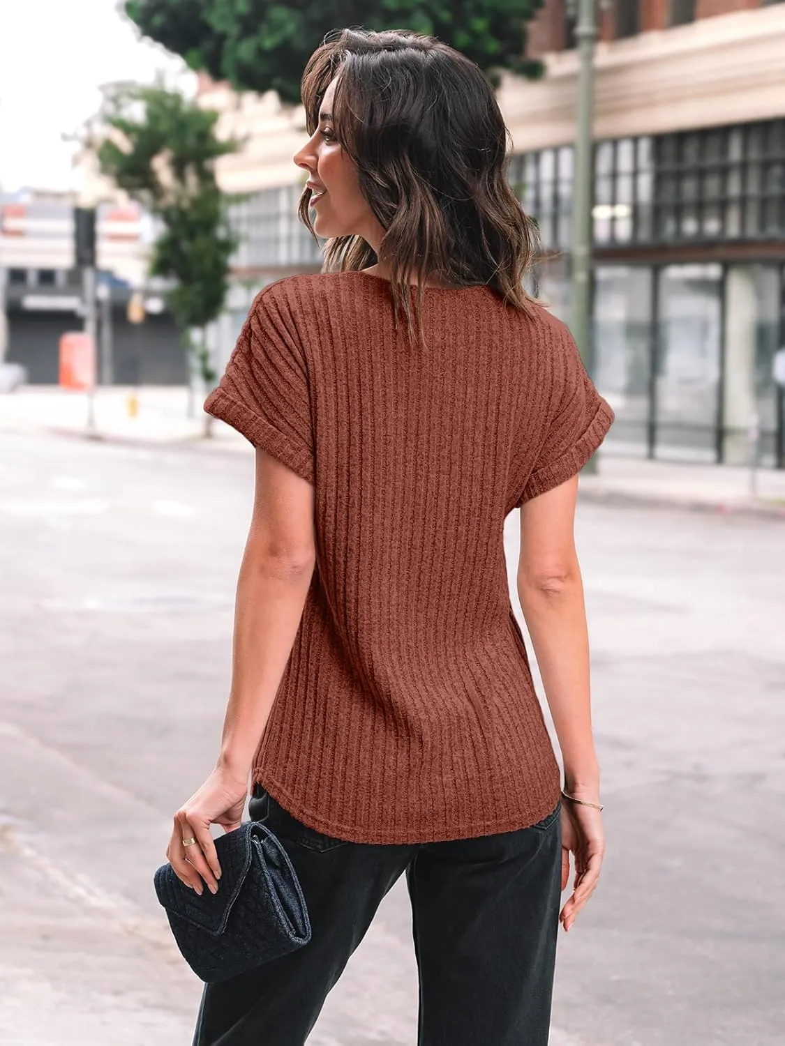 AUTOMET Women Shirts Summer Sweaters Short Sleeve Tunic Tops 2025 Dressy Casual Business Blouses