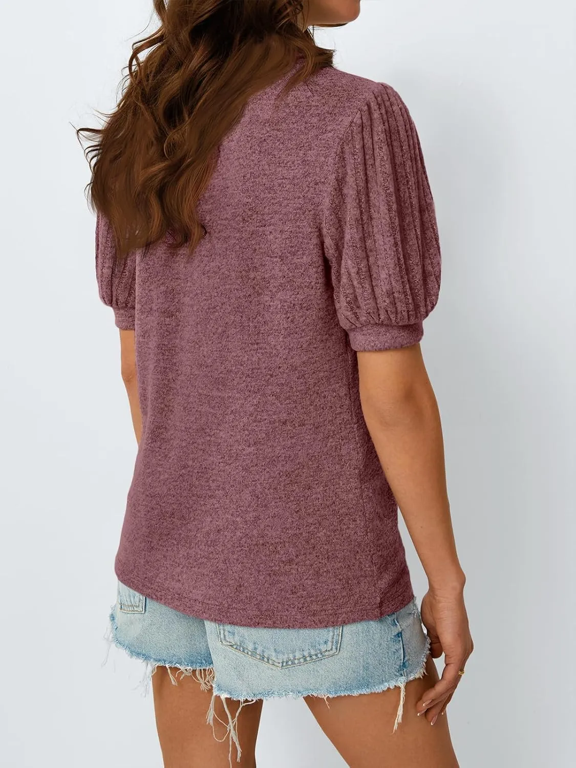 AUTOMET Womens Summer Tops Dressy Casual Blouses Business Short Sleeve Shirt 2025 Cute Trendy Sweater