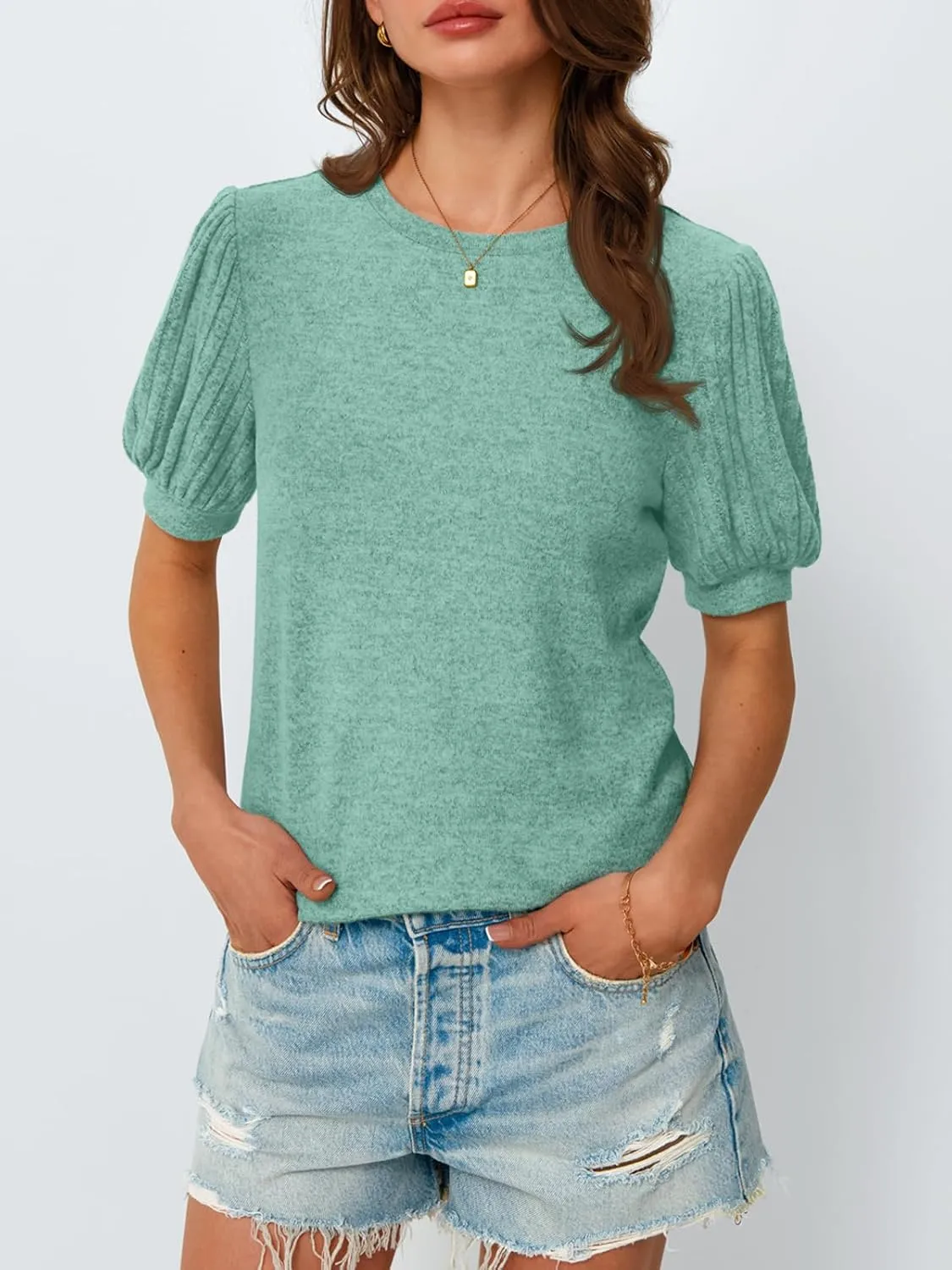 AUTOMET Womens Summer Tops Dressy Casual Blouses Business Short Sleeve Shirt 2025 Cute Trendy Sweater