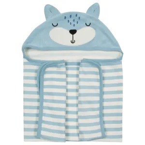 Baby Boys Fox Hooded Bath Wrap