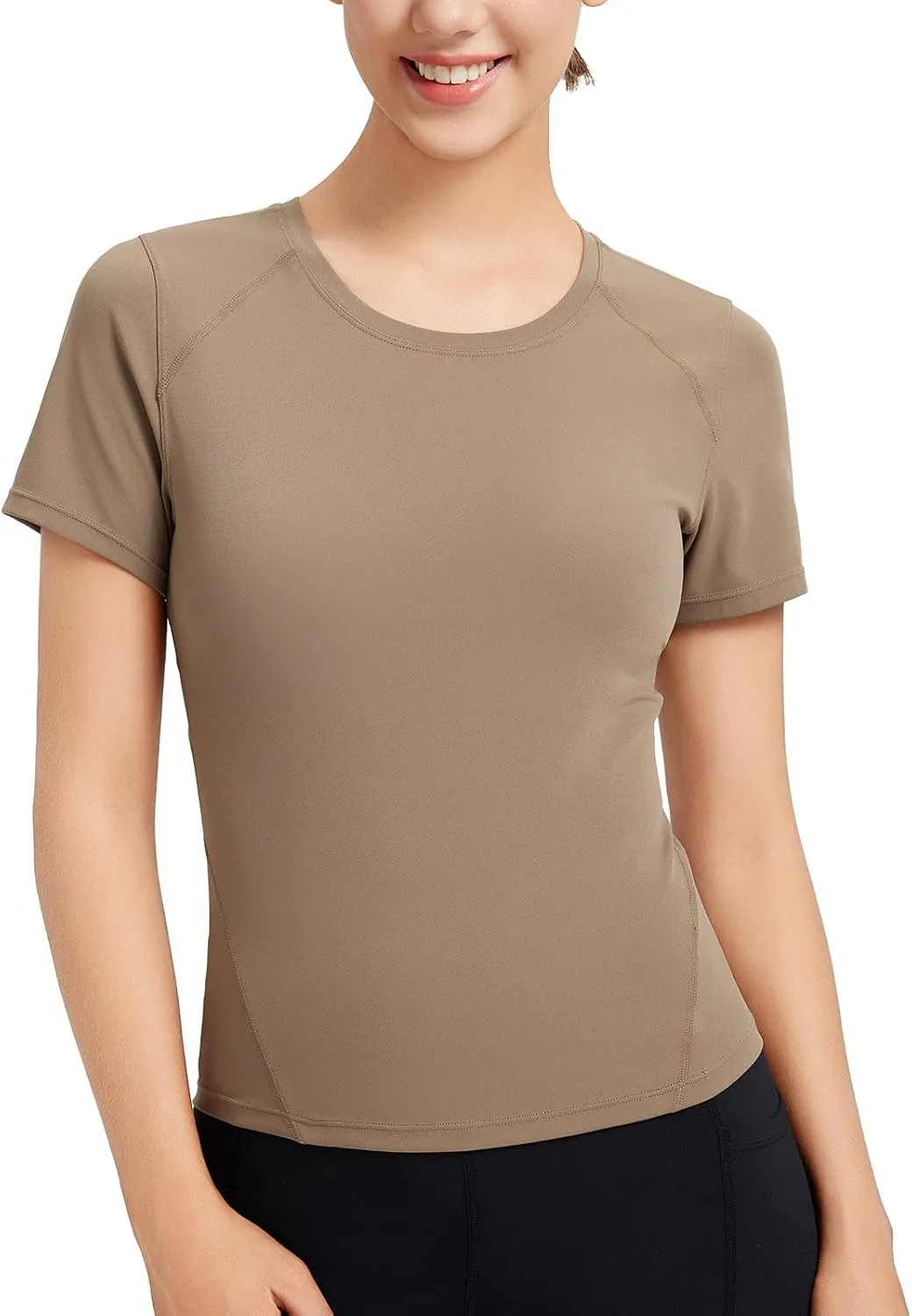 baleaf Women's Short Sleeve Workout Tops Yoga Shirts Stretchy Lightweight Athletic T-Shirts Gym Running Sports Tee