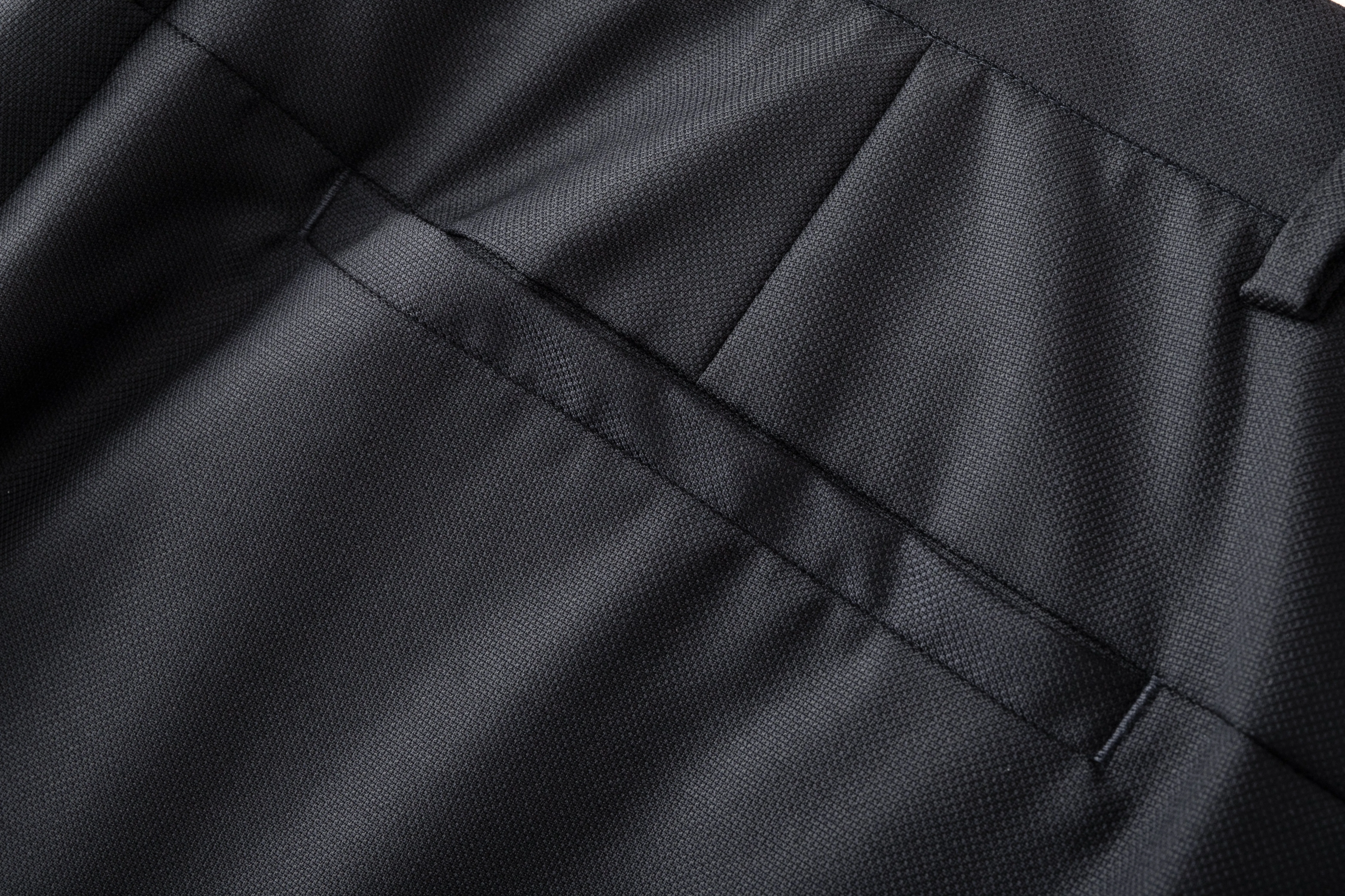 Belt-loop Slim-cut Trousers