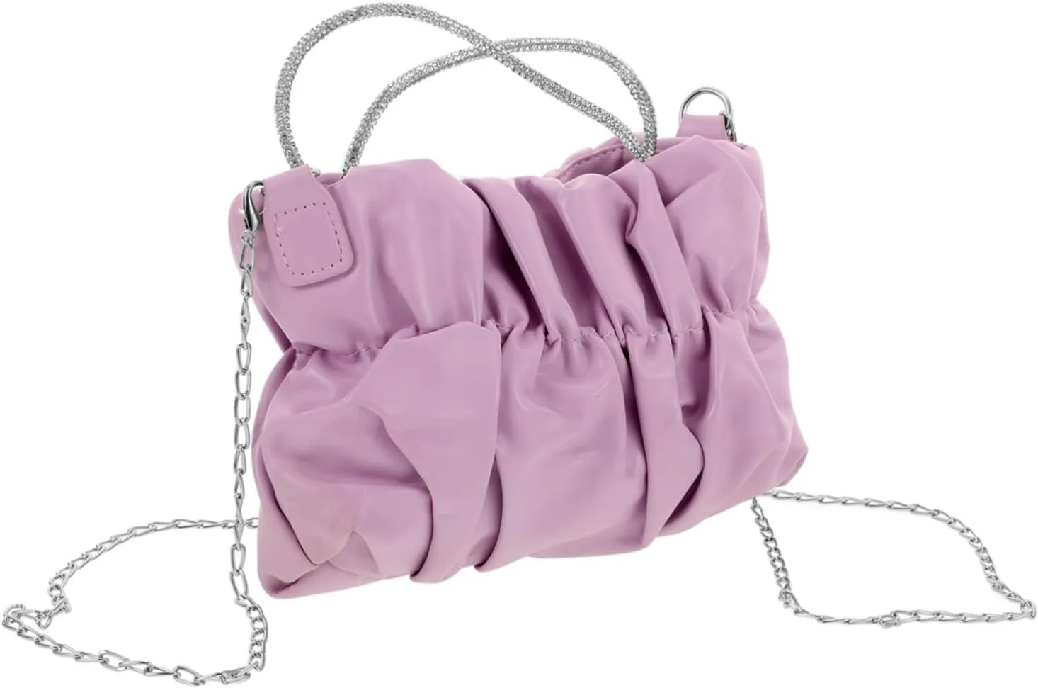 BESTYASH Elegant Shoulder Bag Women Soft Pleated Handbag for Evening Cocktail Clutch