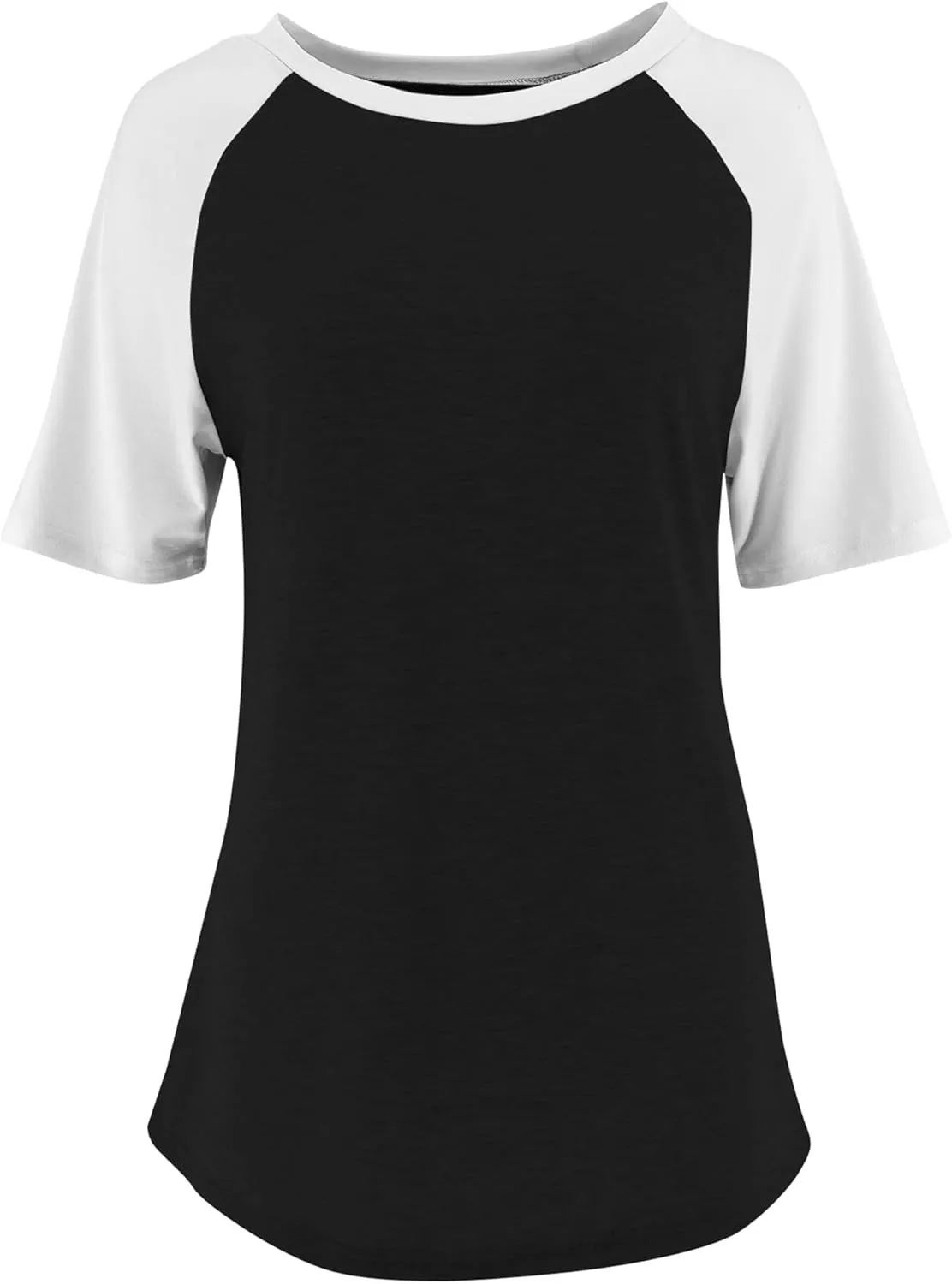 Bingerlily Women's Casual T-Shirts 3/4 Sleeve Color Block Cute Tops Comfy Blouses