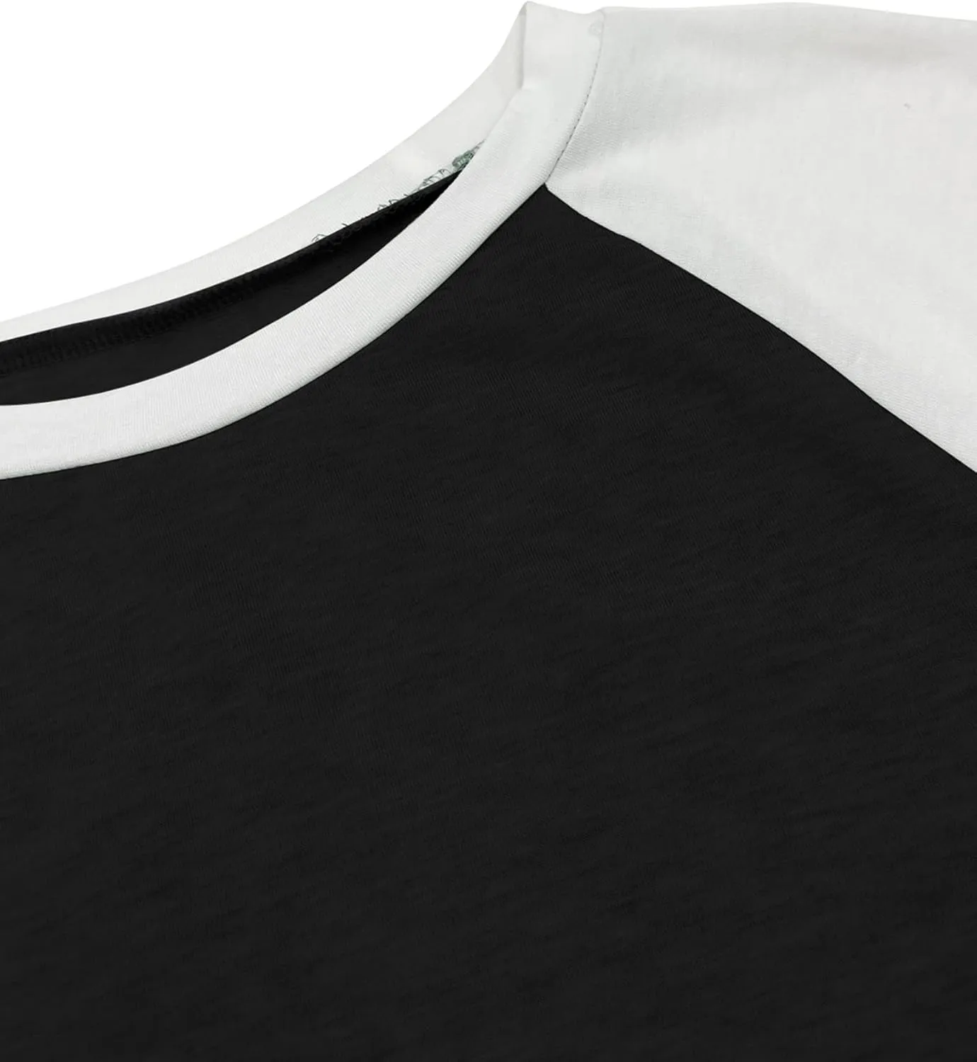 Bingerlily Women's Casual T-Shirts 3/4 Sleeve Color Block Cute Tops Comfy Blouses