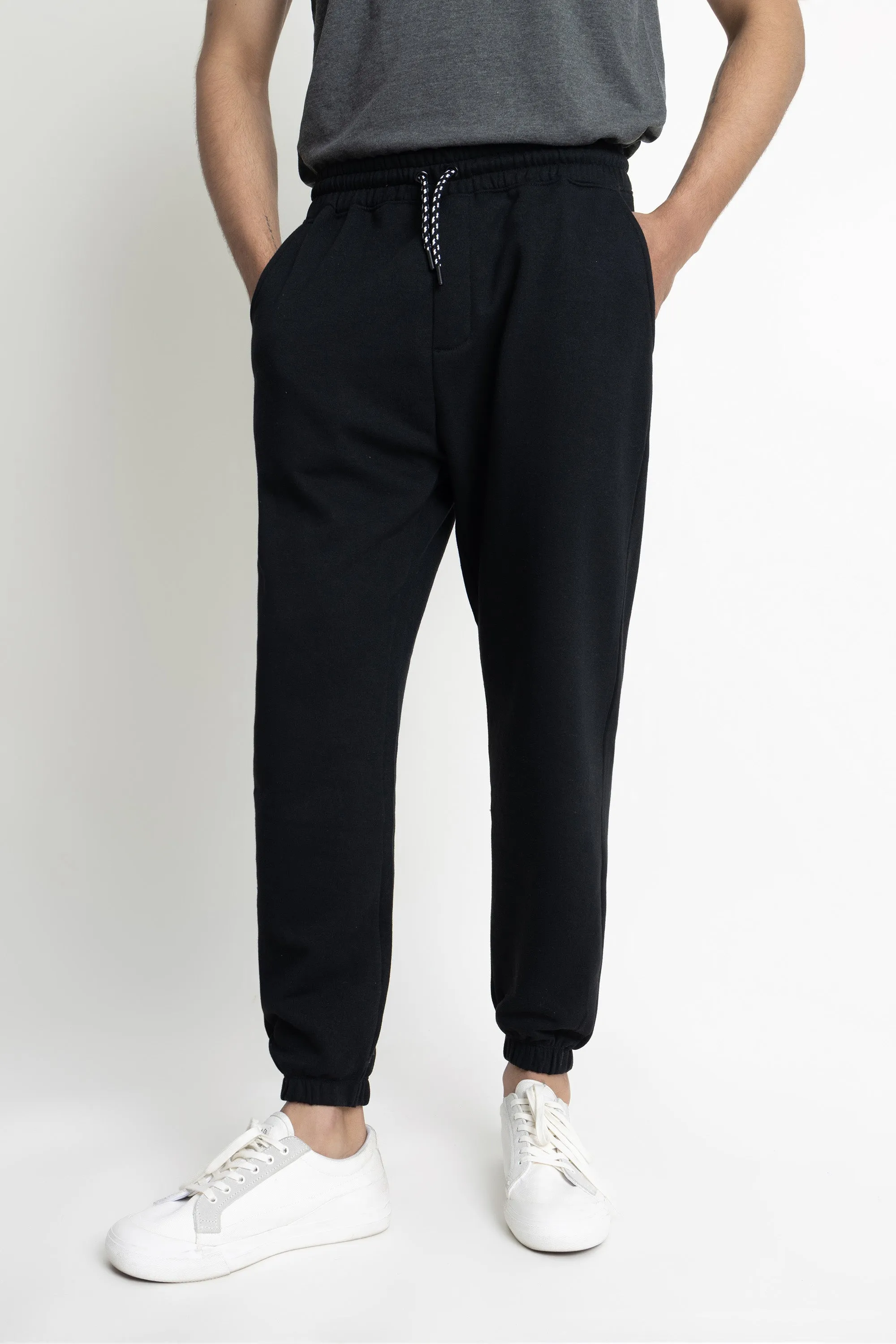 Black Pull Up Trousers