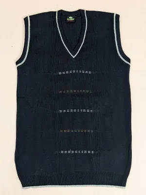 Black Sleeveless  Sweater for Men MSW01