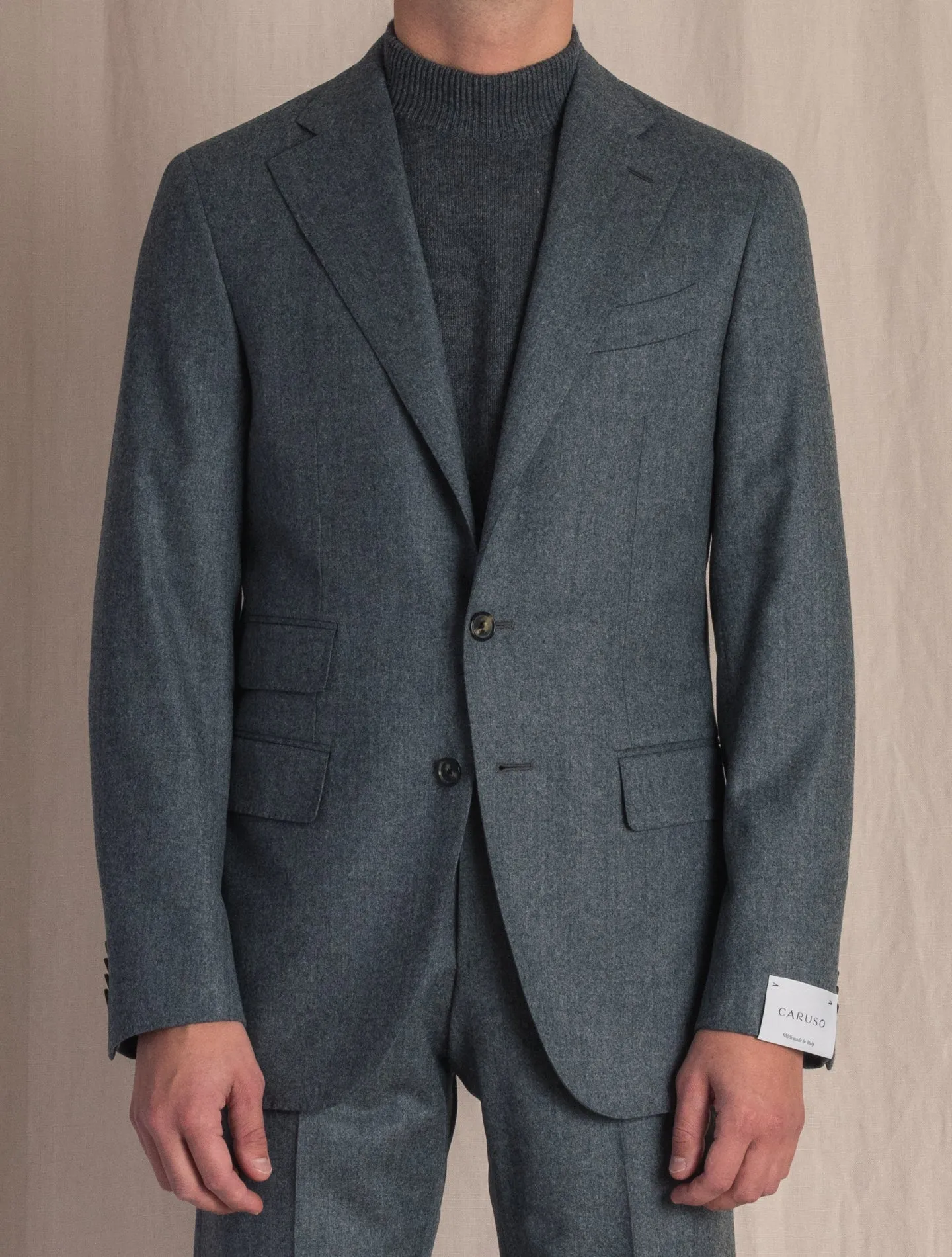 Boheme Light Flannel Suit Mid Grey