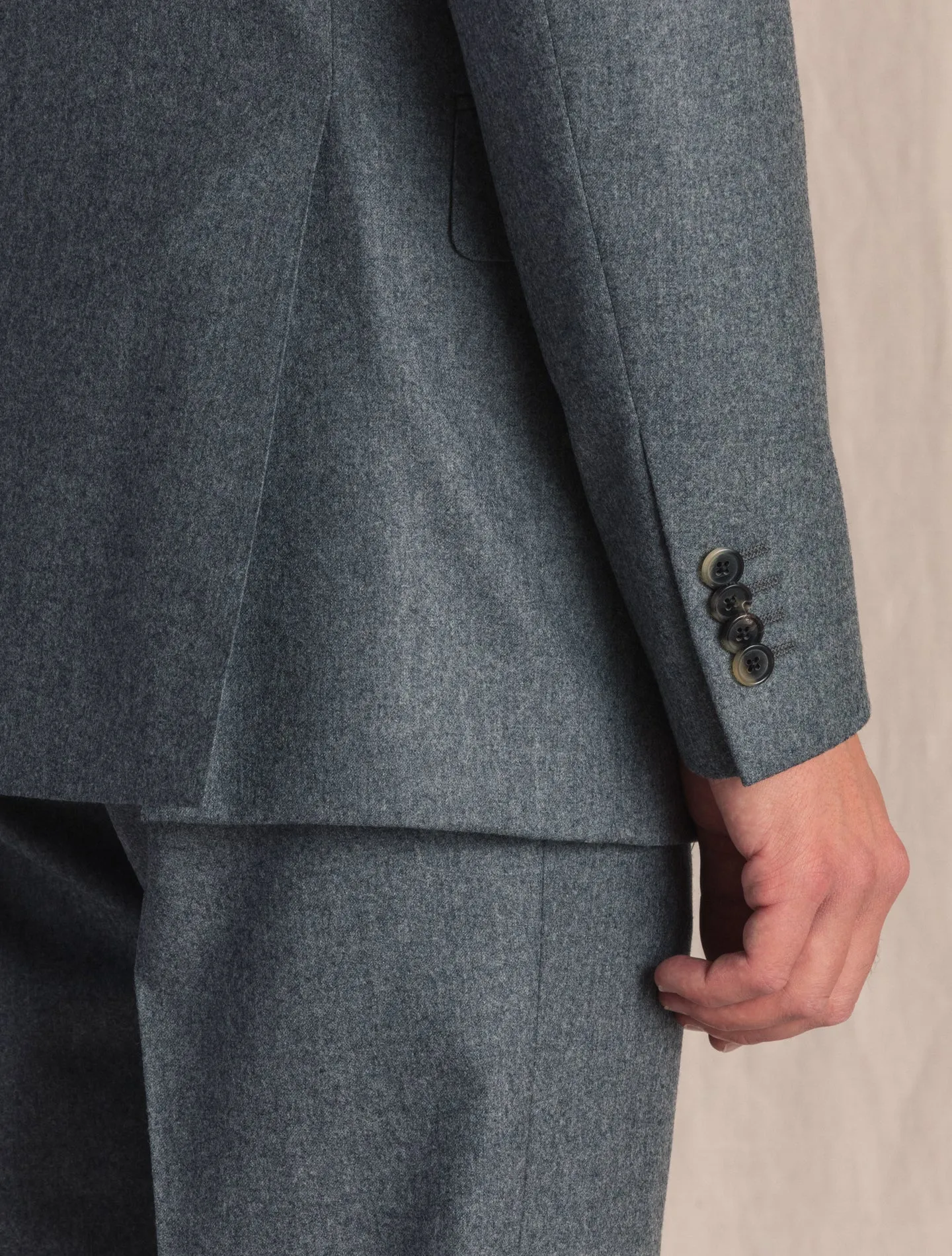 Boheme Light Flannel Suit Mid Grey