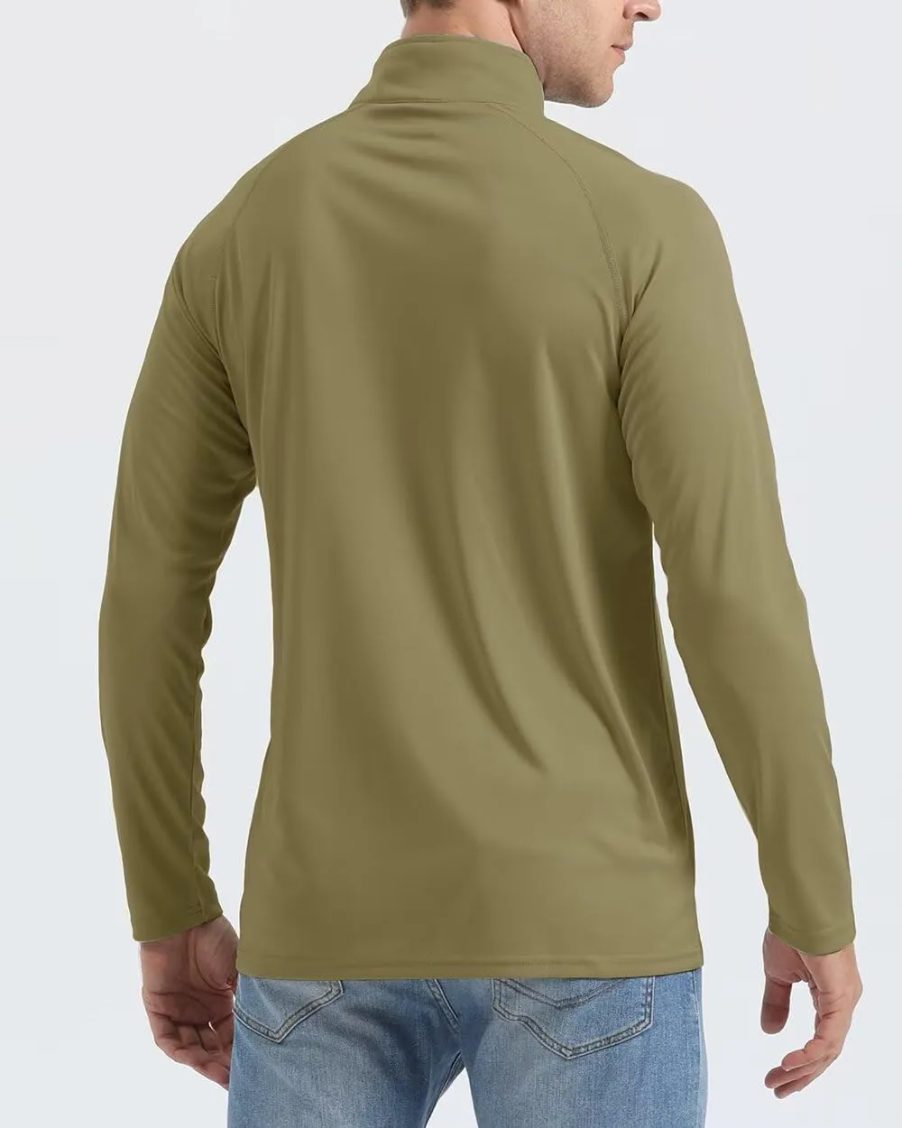 Boladeci Men's UPF 50  Sun Shirts 1/4 Zip Long Sleeve SPF UV Protection Lightweight Quick Dry Quarter Zip Golf Shirts
