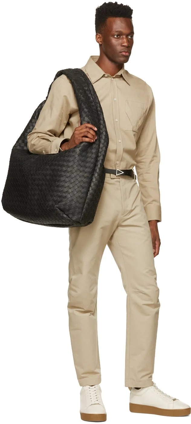 Bottega Veneta Beige Cotton Faille Trousers