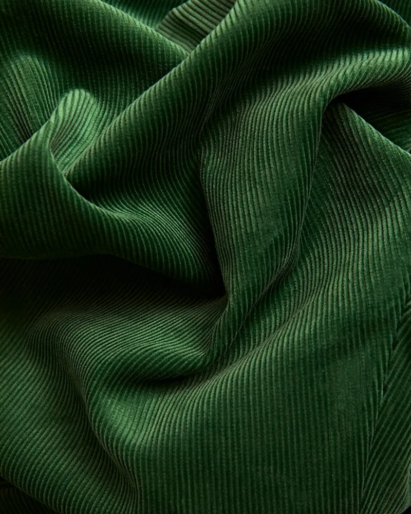 Bottle Green Cotton Corduroy Trousers