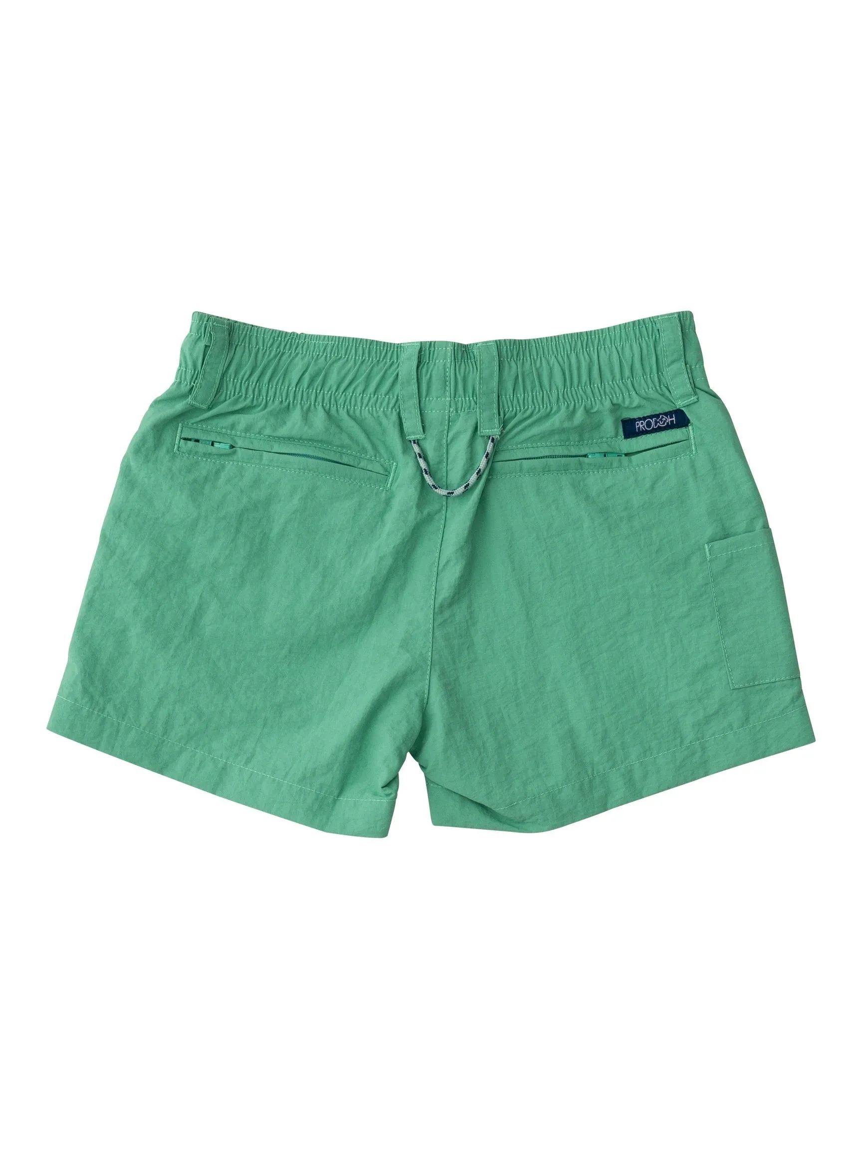 Boys Outrigger Performance Shorts- Green Spruce