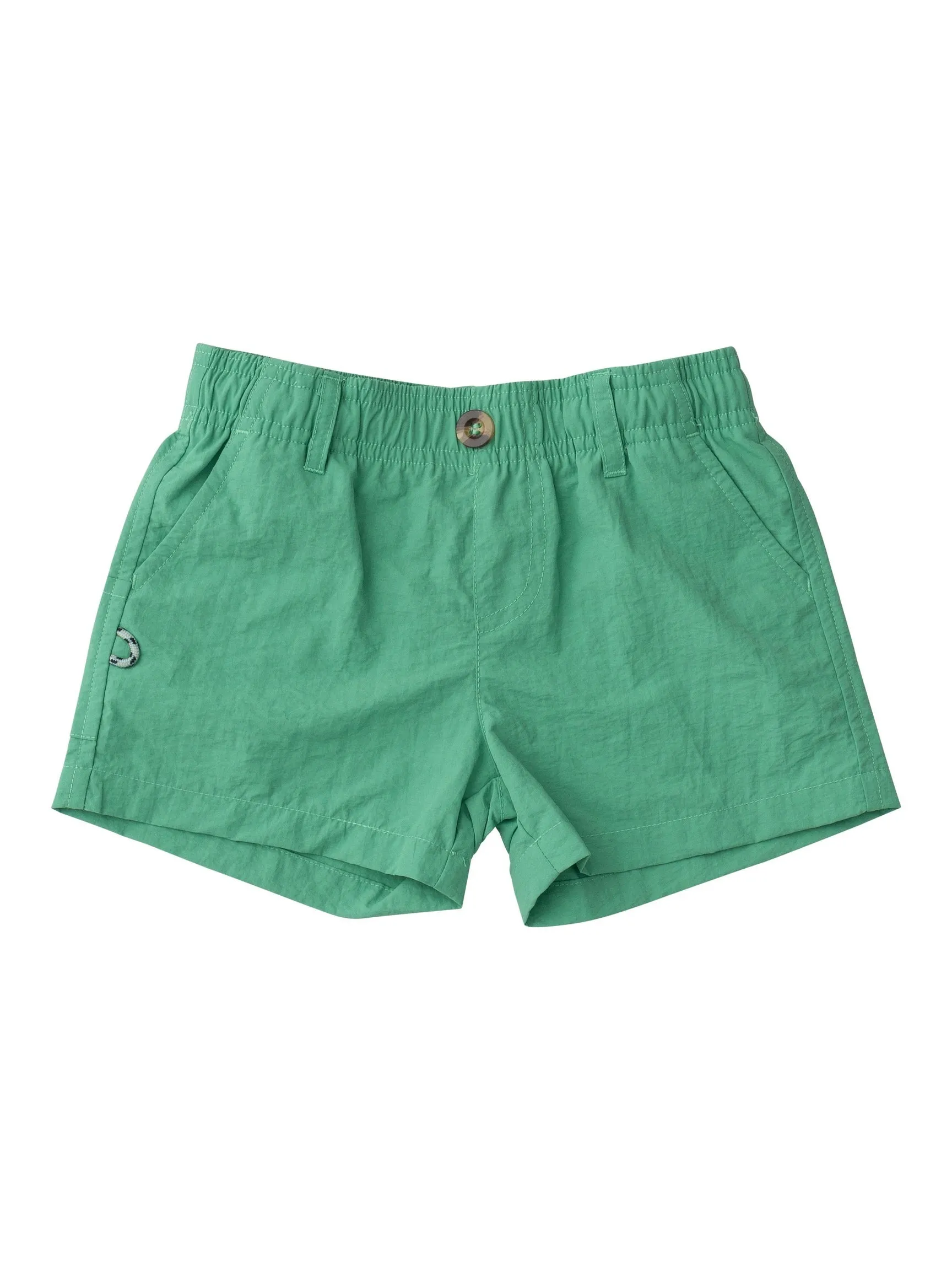 Boys Outrigger Performance Shorts- Green Spruce