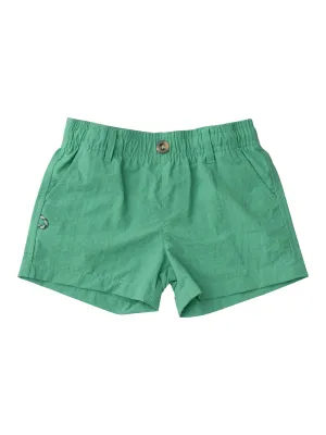 Boys Outrigger Performance Shorts- Green Spruce