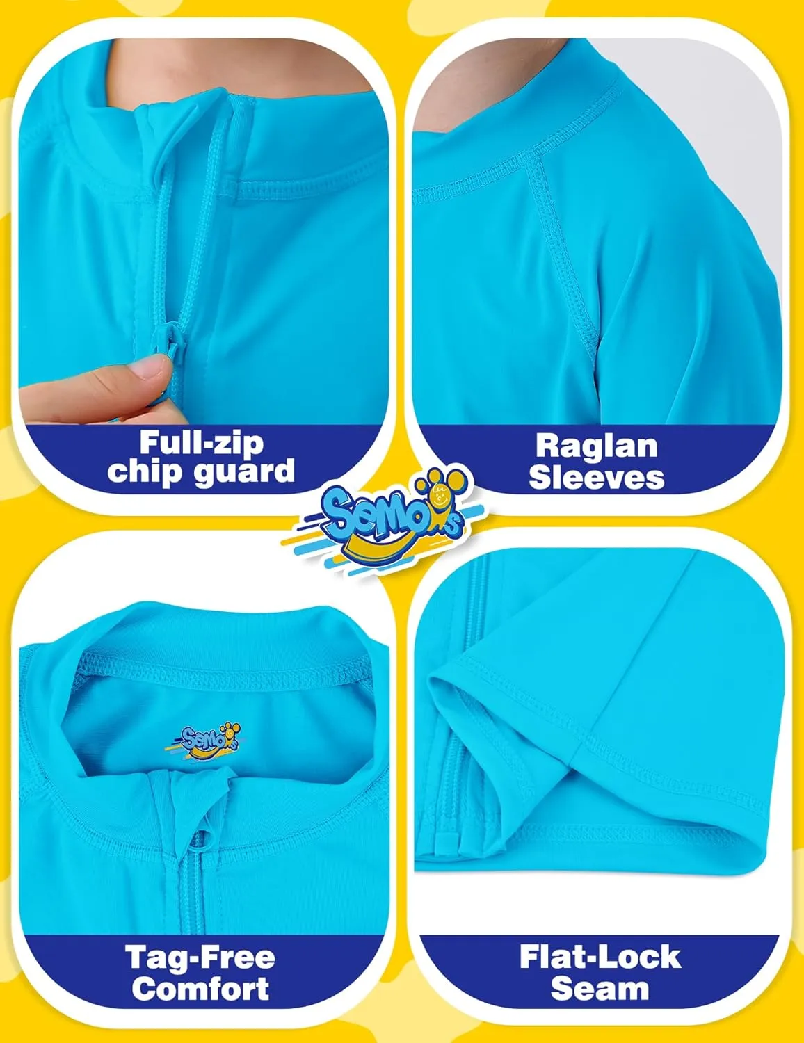 Boys UPF 50  Rash Guard Toddler Zipper Swim Shirts Long Sleeve Zip Up Sun Protection Rashguard Water Beach Shirts Quick Dry