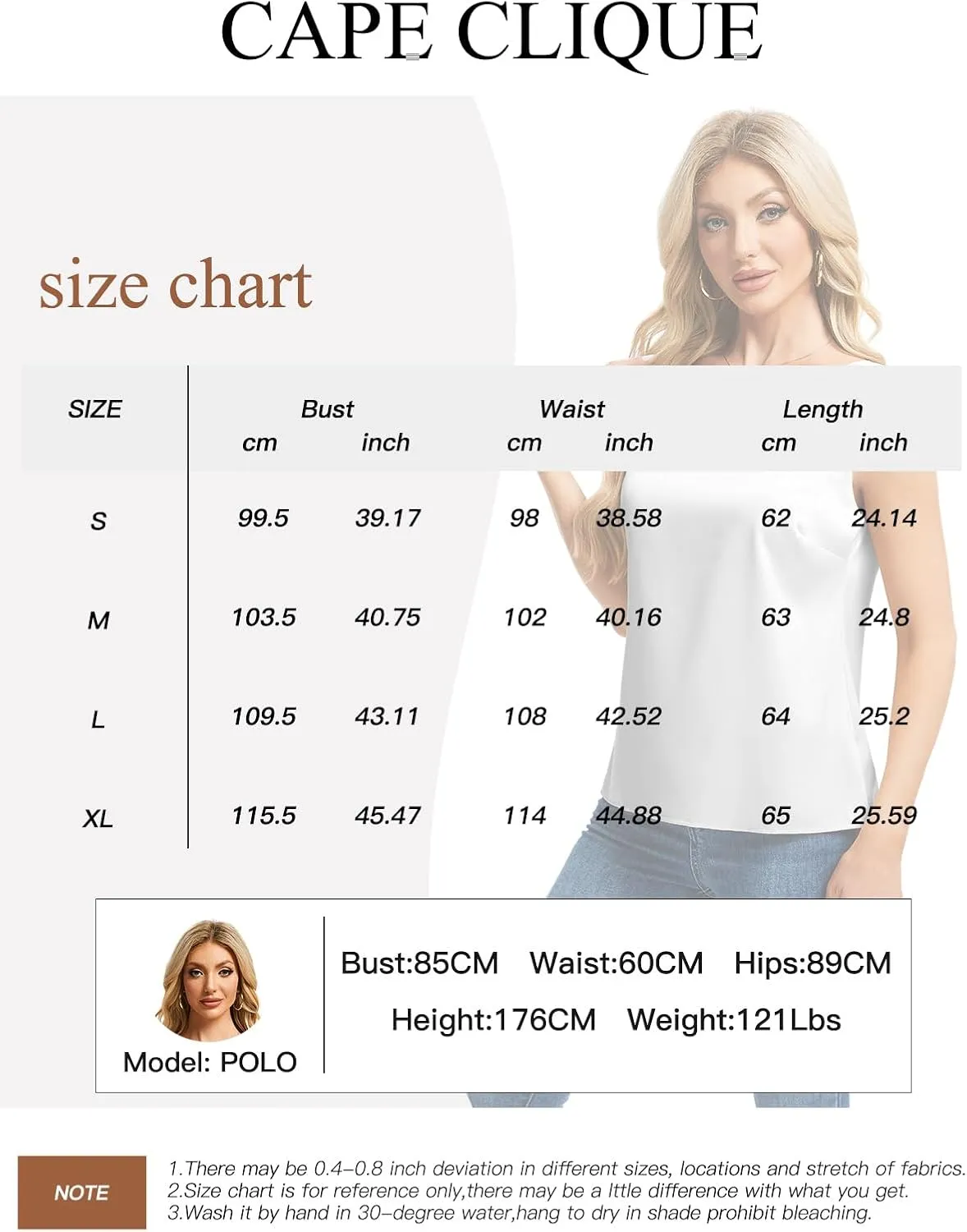 CAPE CLIQUE Silk Satin Tank Tops for Women V Neck Sleeveless Camisole 2025 Summer Basic Blouses Work Outfits Shirts