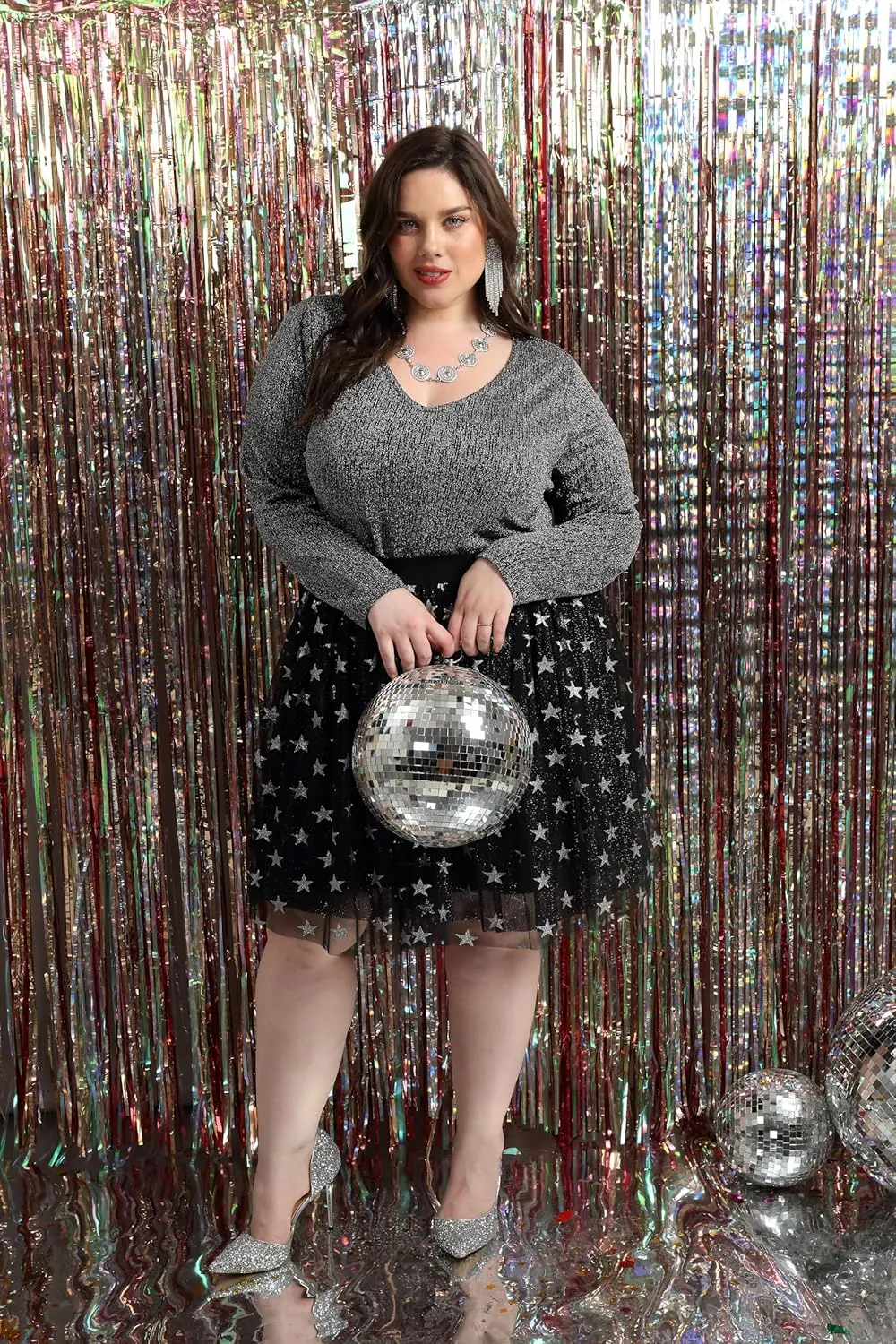 CARCOS Plus Size Tops for Women Twist Knotted Shirts Raglan Tunic Blouses L-5XL