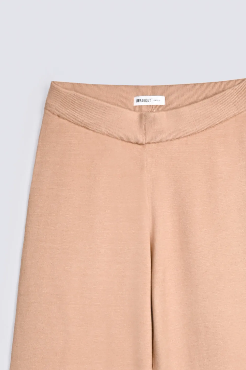 CASHMERE HAND-FEEL KNIT TROUSERS