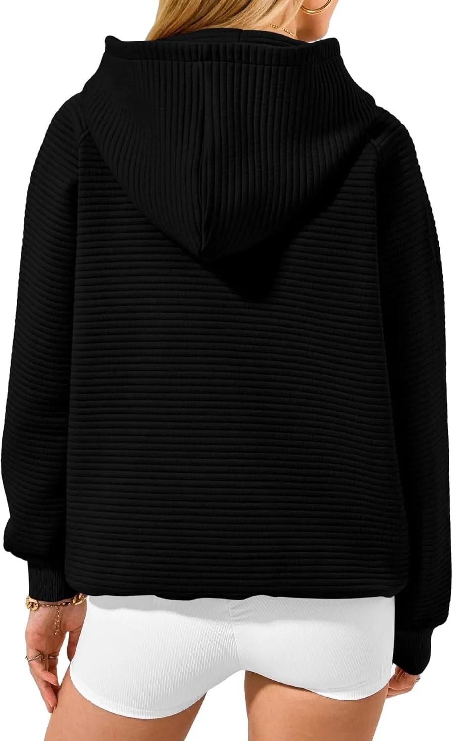 Casual Hoodies for Women Trendy Long Sleeve Sweatshirts Soild Color Oversized Hoodie Fall Pullover