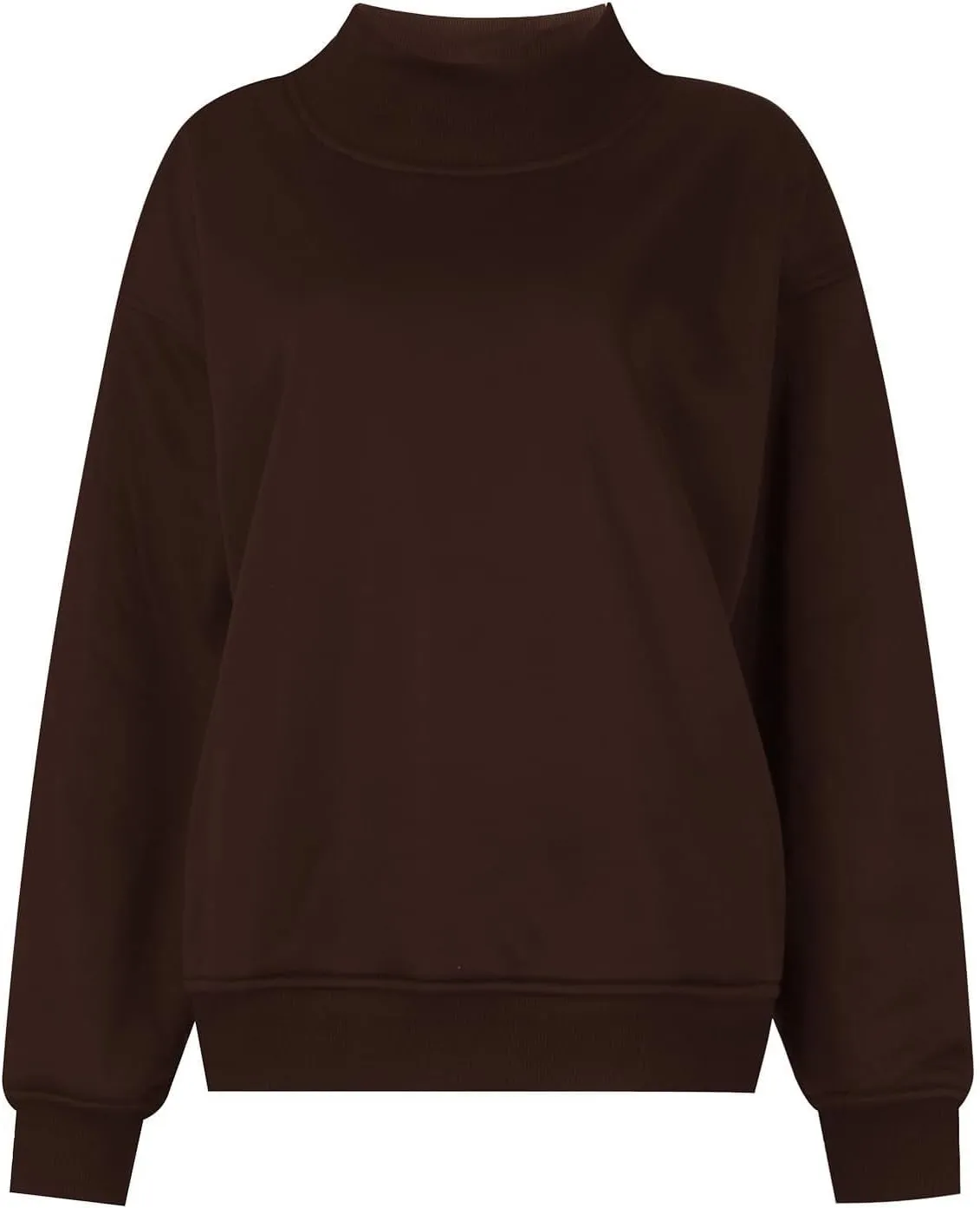 Ceboyel Fall Sweatshirts For Women 2023 Oversized Pullover Shirts High Neck Long Sleeve Tops Y2K Trendy Fashion Clothing