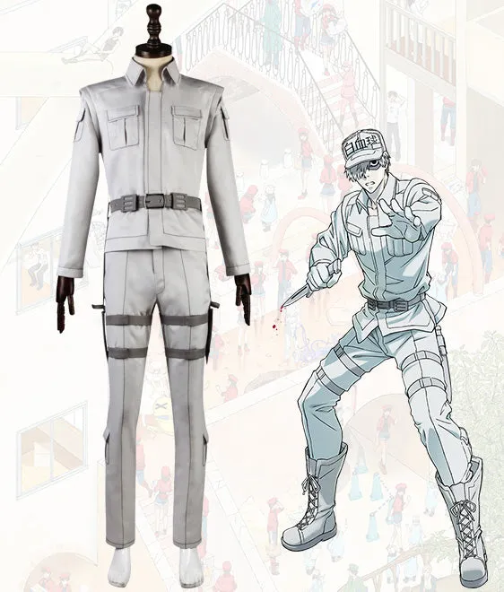 Cells At Work Neutrophil White Uniform Cosplay Costume