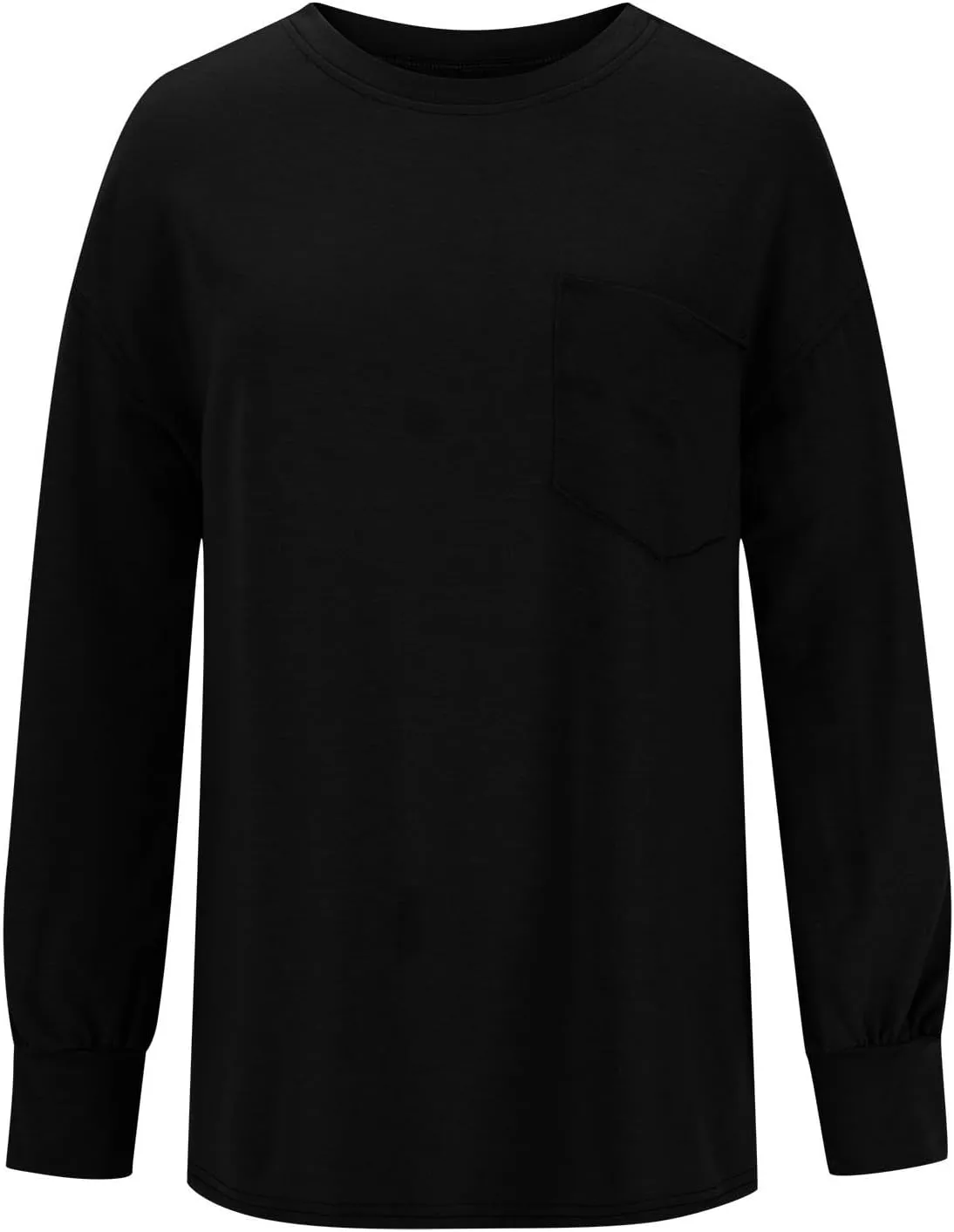 Crew Neck Sweatshirts Women Casual Loose Long Sleeve Tops 2024 Fall Fashion Teacher Shirts Pullover Preppy Clothes