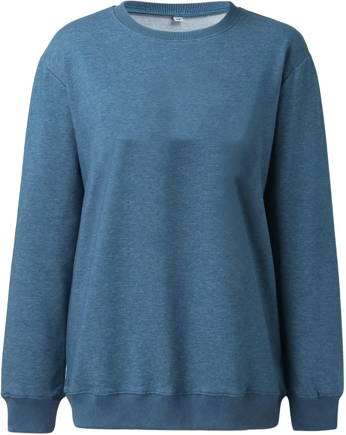 Crewneck Sweatshirts Women Cute Y2k Oversized Plain Long Sleeve Shirts Casual Loose Pullover Tops Comfy Fall Outfits