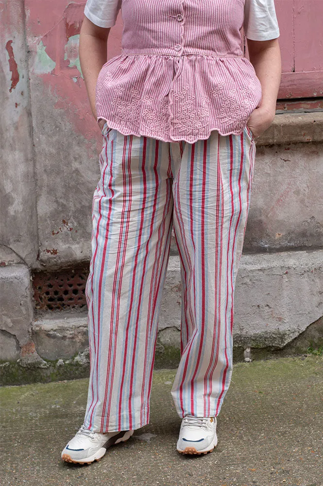 Damson Madder Butter Cherry Stripe Trouser