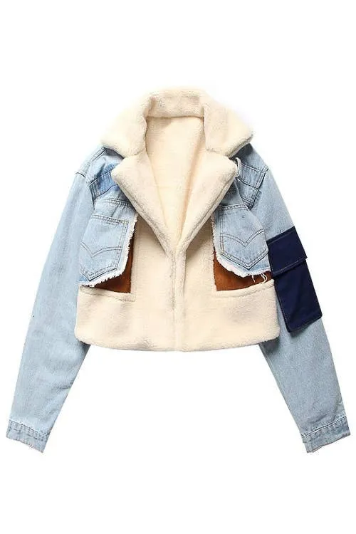 Denim Patchwork Jacket