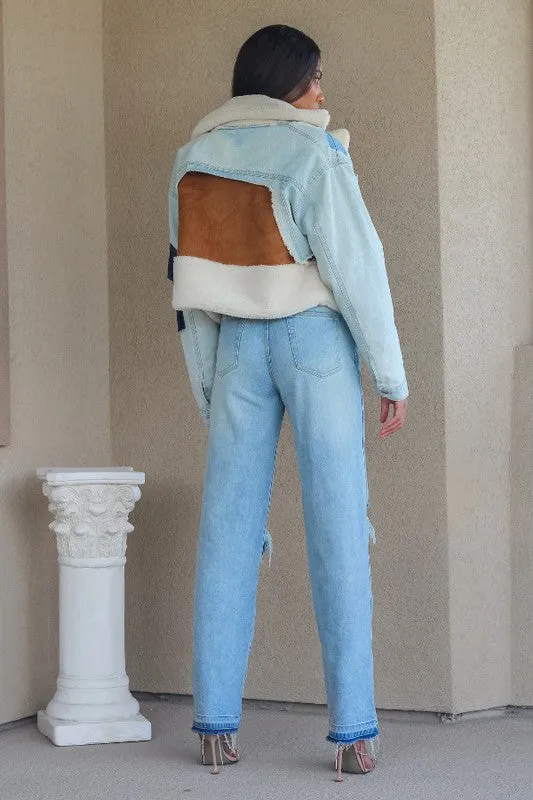 Denim Patchwork Jacket