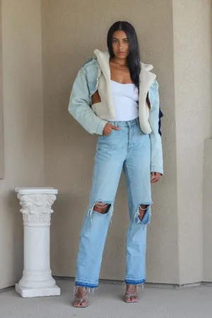 Denim Patchwork Jacket