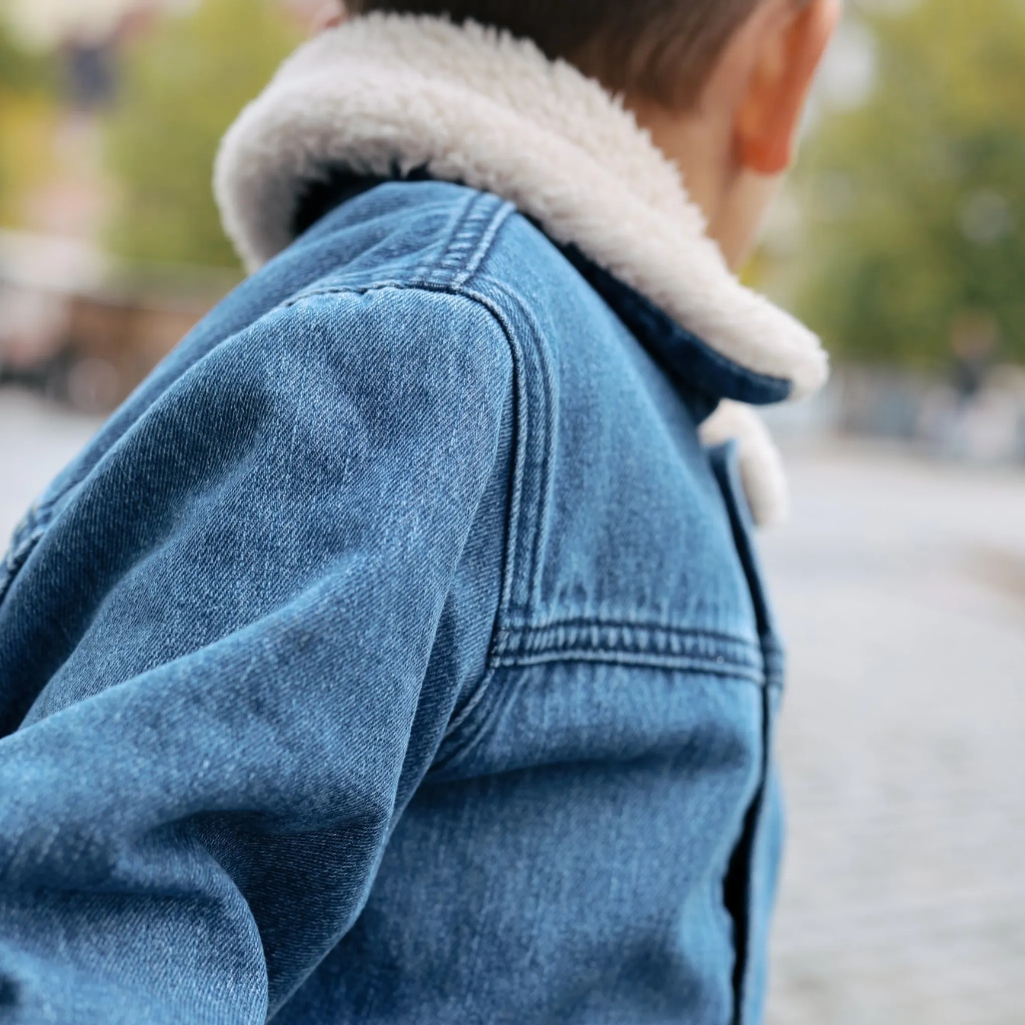 Denim Sherpa Jacket