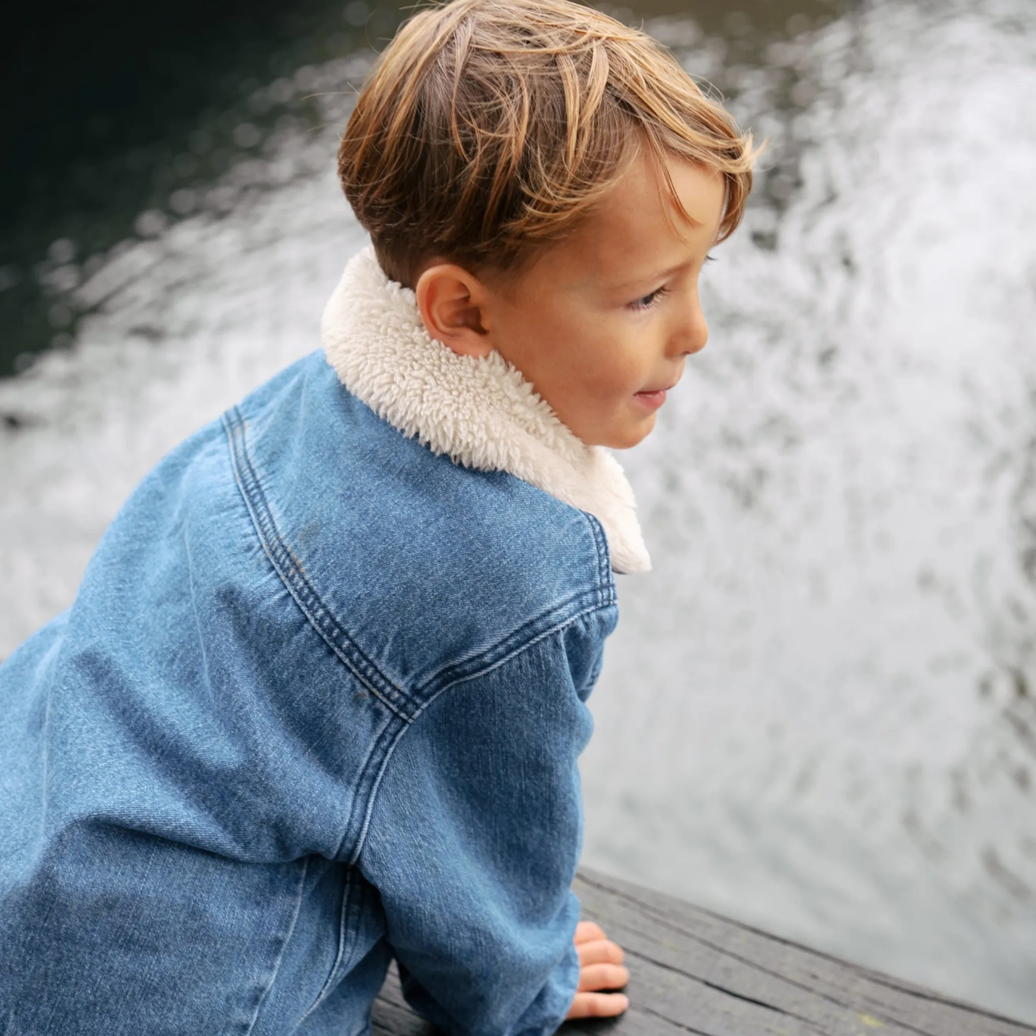 Denim Sherpa Jacket